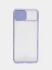 Лавандовый чехол для Realme C11 (Реалми С11) со шторкой для защиты камеры, прозрачный, матовый