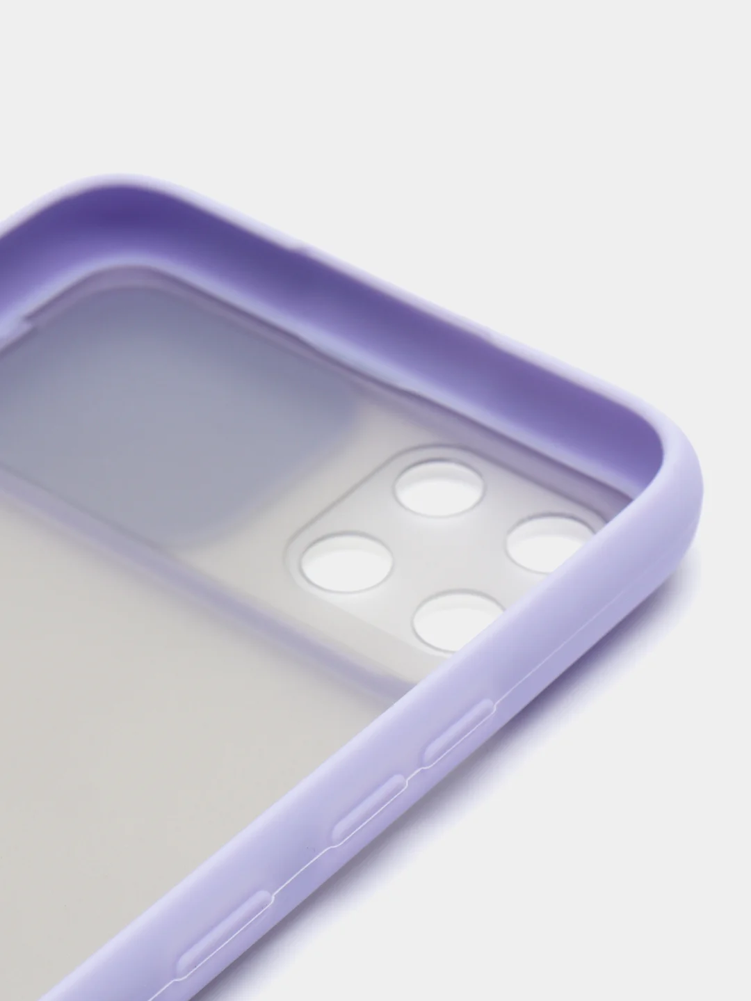 Лавандовый чехол для Realme C11 (Реалми С11) со шторкой для защиты камеры, прозрачный, матовый