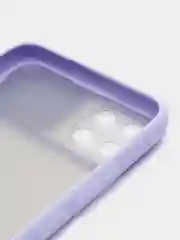 Лавандовый чехол для Realme C11 (Реалми С11) со шторкой для защиты камеры, прозрачный, матовый