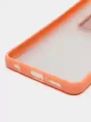 Розовый чехол для Poco X3, Poco X3 Pro (Поко Х3) со шторкой для защиты камеры, прозрачный, матовый