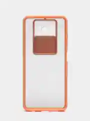 Розовый чехол для Poco X3, Poco X3 Pro (Поко Х3) со шторкой для защиты камеры, прозрачный, матовый