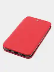 Красный чехол-книжка для Samsung Galaxy A 50 (Самсунг А 50), A50 экокожа