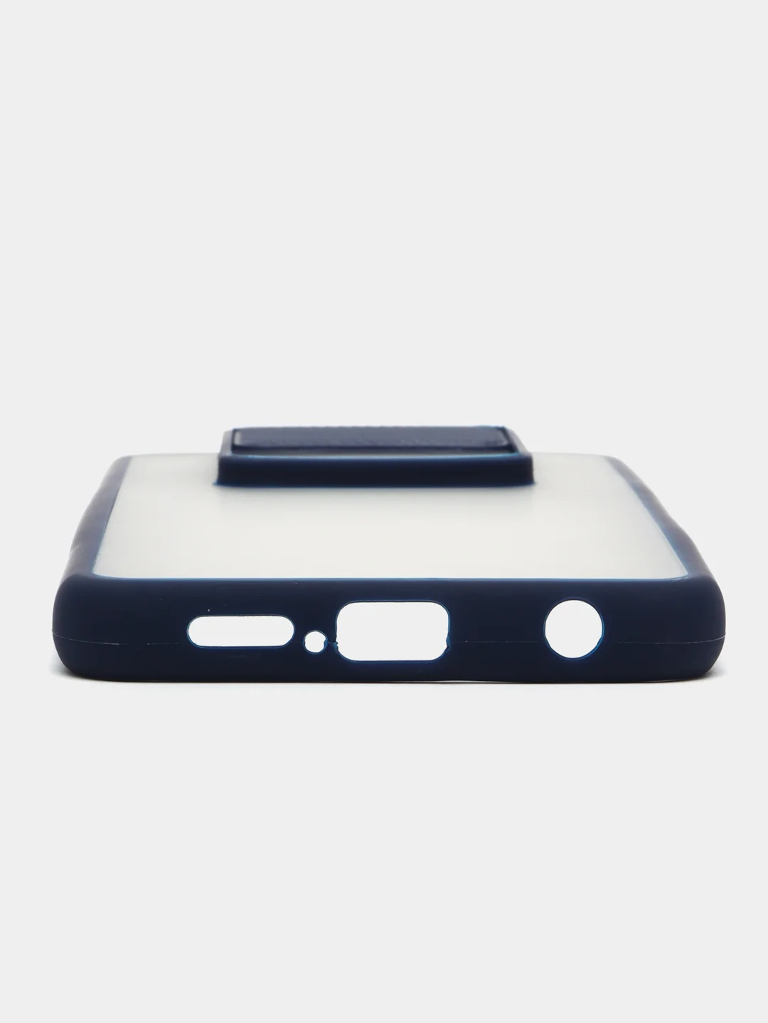Синий чехол для Poco X3, Poco X3 Pro (Поко Х3) со шторкой для защиты камеры, прозрачный, матовый