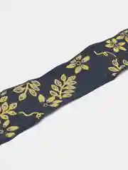 Желтый лента джинсовая с узором, отрез 3 метра