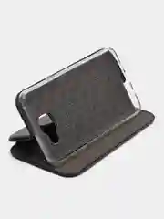 Черный чехол-книжка для Samsung Galaxy A 5 2016, A5 (2016), Самсунг А 5 2016, экокожа