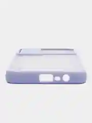 Лавандовый чехол для Realme C21 (Реалми С21) со шторкой для защиты камеры, прозрачный, матовый