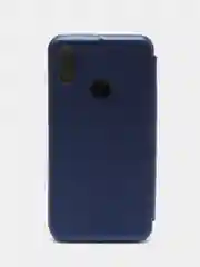 Синий чехол-книжка для Huawei Honor 8A (Хуавей Хонор 8 А), 8A Prime, Y6 2019, Y6s, , из экокожи