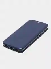 Синий чехол-книжка для Huawei Honor 8A (Хуавей Хонор 8 А), 8A Prime, Y6 2019, Y6s, , из экокожи
