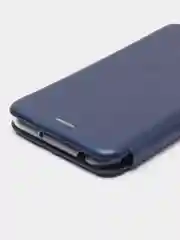 Синий чехол-книжка для Huawei Honor 8A (Хуавей Хонор 8 А), 8A Prime, Y6 2019, Y6s, , из экокожи