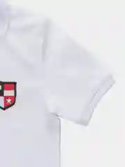 Белый поло-футболка