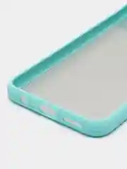 Мятный чехол для Realme C11 (Реалми С11) со шторкой для защиты камеры, прозрачный, матовый