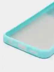 Мятный чехол для Realme C25 (Реалми С25) со шторкой для защиты камеры, прозрачный, матовый