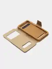 Золотой чехол-книжка универсальный для Xiaomi, Honor, iPhone, Samsung, 15 см х 8 см