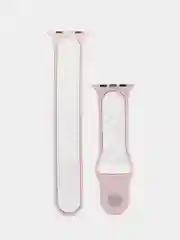 Розовый ремешок для Apple Watch 42/44 двухцветный, спортивный