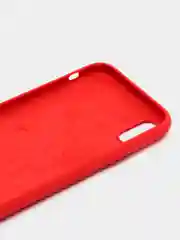 Красный чехол Silicone Case для iPhone XR, с открытым низом