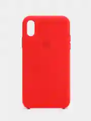 Красный чехол Silicone Case для iPhone XR, с открытым низом