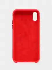Красный чехол Silicone Case для iPhone XR, с открытым низом