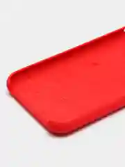 Красный чехол Silicone Case для iPhone XR, с открытым низом