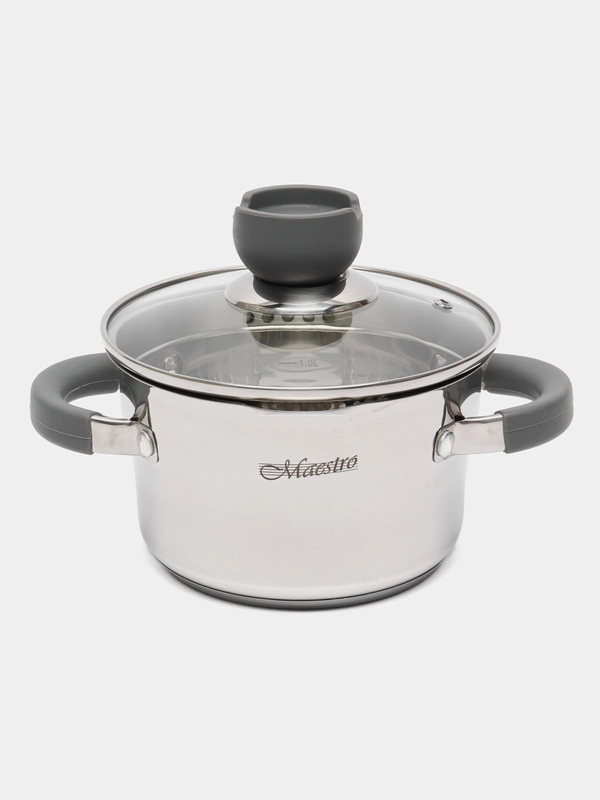Кастрюля Maestro MR-3507-16, с крышкой, 1,7 л, 16 см
