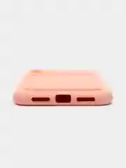 Розовый чехол на iPhone (Айфон) 11, 13, 14, 7 8 Plus X XR XS, 12 Mini Pro Max, с карманом для карт