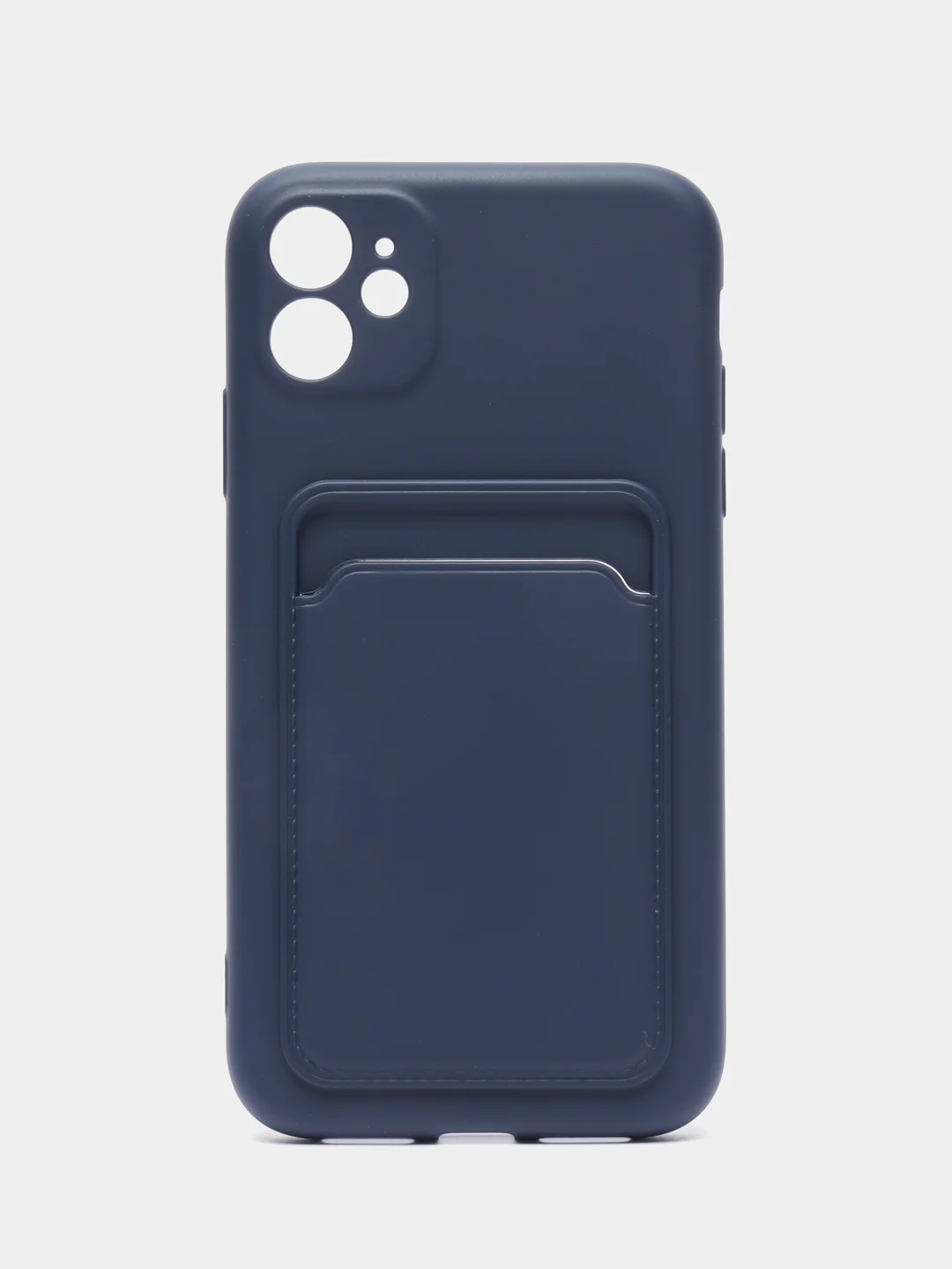 Розовый чехол на iPhone (Айфон) 11, 13, 14, 7 8 Plus X XR XS, 12 Mini Pro Max, с карманом для карт