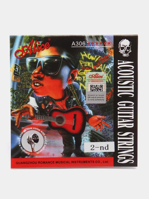 Отдельная 2-ая струна для акустической гитары, 014, Alice, A306-SL-2
