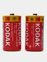 Батарейки Kodak R14 (C), 2 шт