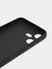 Черный чехол BROSCORP для Tecno Pova Neo 3 матовый силиконовый тонкий, бортик вокруг камер