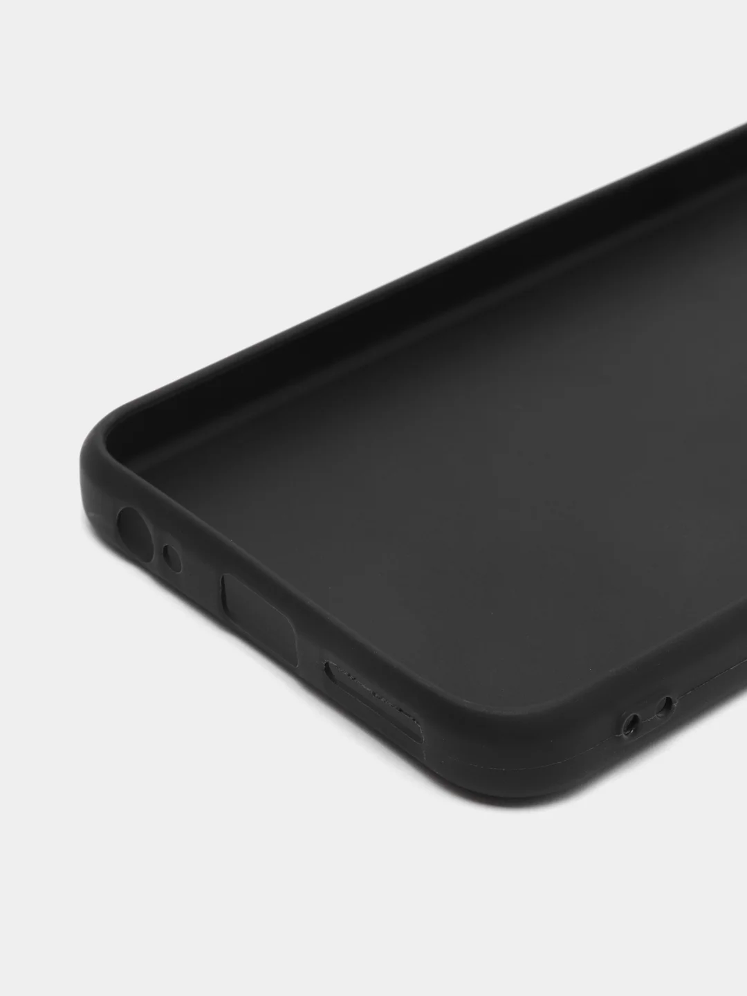 Черный чехол BROSCORP для Tecno Pova Neo 3 матовый силиконовый тонкий, бортик вокруг камер