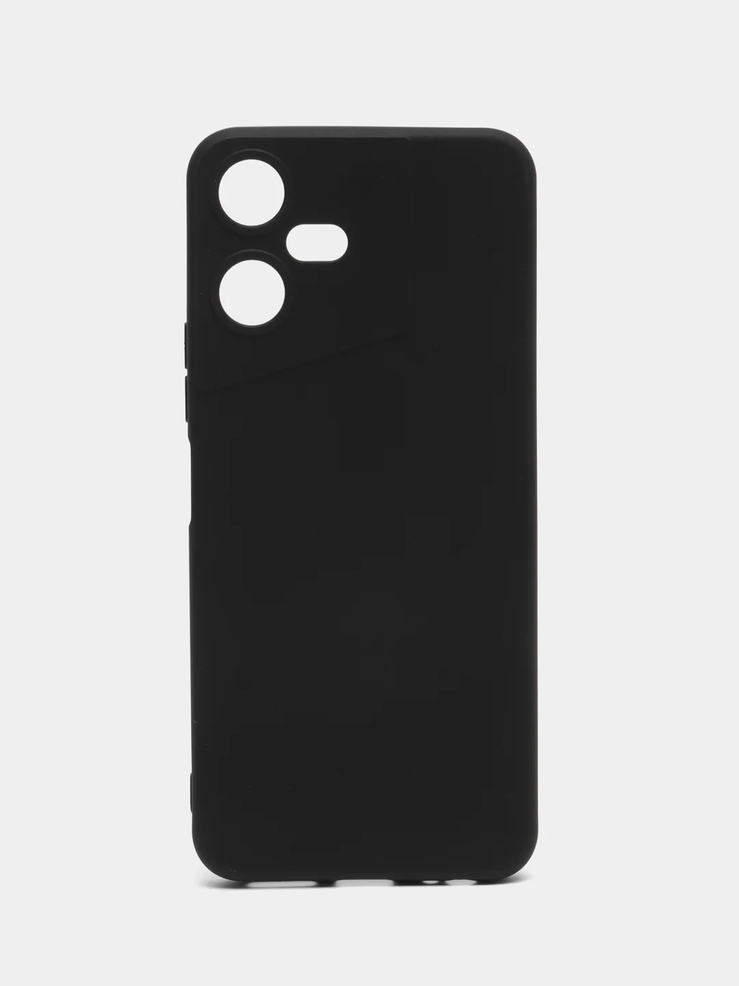 Черный чехол BROSCORP для Tecno Pova Neo 3 матовый силиконовый тонкий, бортик вокруг камер