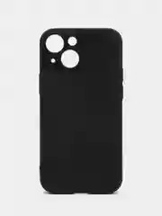 Черный люксовый чехол для Apple iPhone 13 mini алькантара BROSCORP замшевый, пластиковый+ силикон