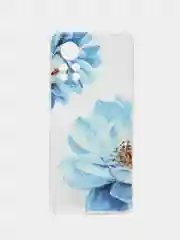 Лазурный силиконовый чехол на Infinix HOT 11S NFC / Инфиникс Хот 11S NFC прозрачный, с рисунком