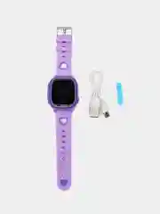 Сиреневый детские  умные часы Y85 2G, с поддержкой GPS, LBS, SIM-card