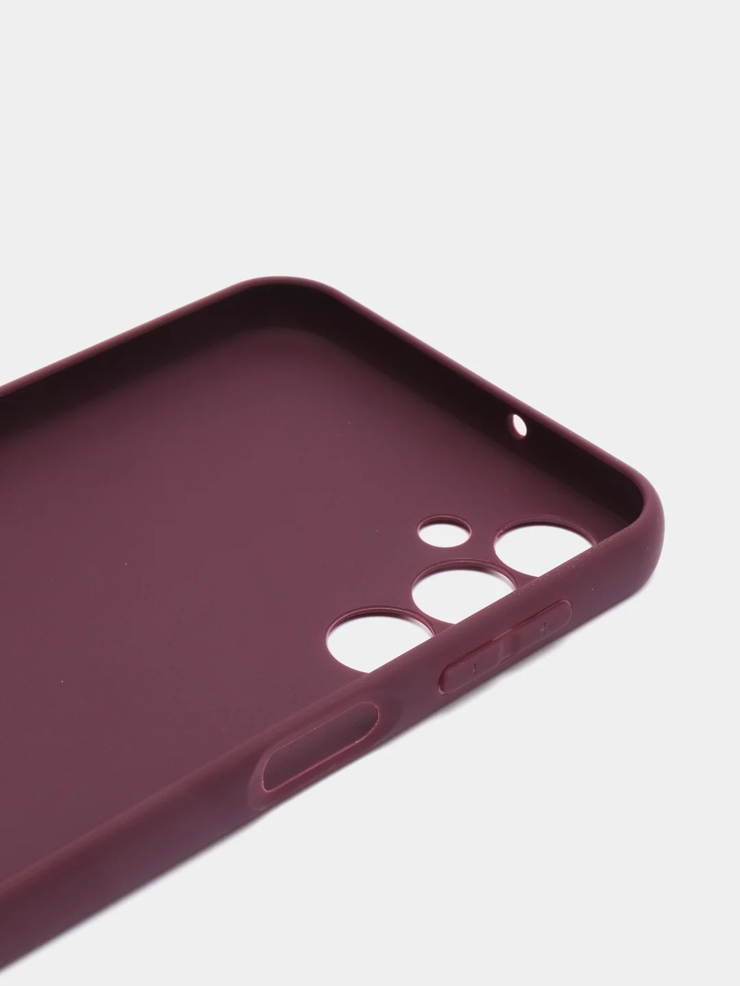 Марсала чехол ROSCO для Samsung Galaxy A24 матовый, силиконовый, тонкий, бортик вокруг камер