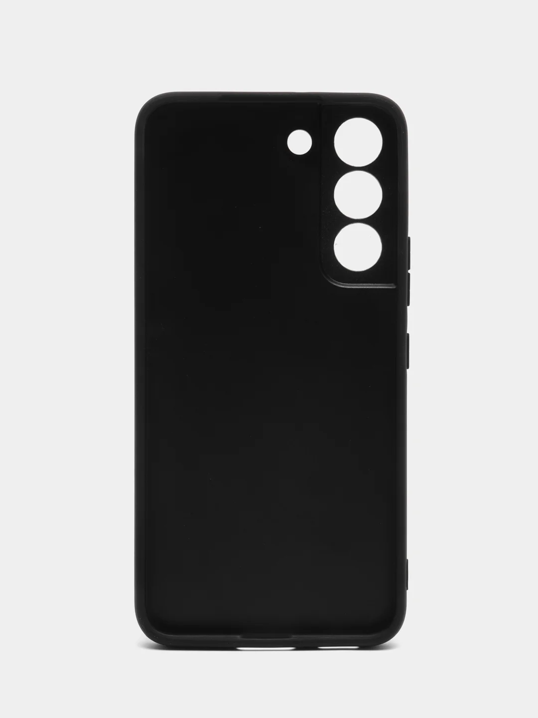 Черный чехол замшевый для Samsung Galaxy S22 алькантара BROSCORP пластиковая основа, защита камер