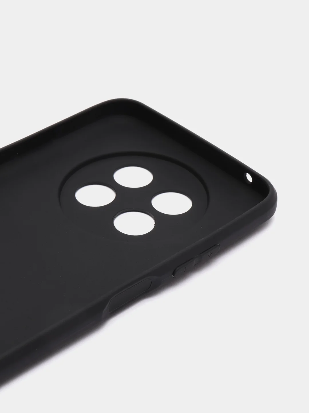 Черный чехол BROSCORP для Huawei Nova Y91 матовый силиконовый тонкий, бортик вокруг камер
