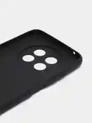 Черный чехол BROSCORP для Huawei Nova Y91 матовый силиконовый тонкий, бортик вокруг камер