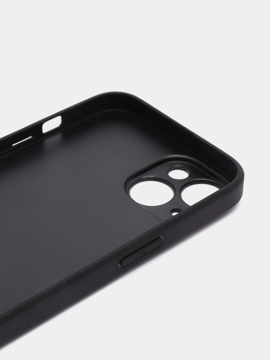 Черный люксовый чехол для Apple iPhone 14 алькантара BROSCORP, замшевый, пластиковый с силиконом