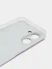 Серый меланж силиконовый чехол на Realme C33 / Реалми С33 прозрачный, с рисунком, защита камеры