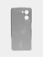 Серый меланж силиконовый чехол на Realme C33 / Реалми С33 прозрачный, с рисунком, защита камеры