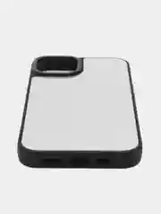 Черный зеркальный чехол BROSCORP для Apple iPhone 13 с защитой камер, бампер с зеркальной крышкой