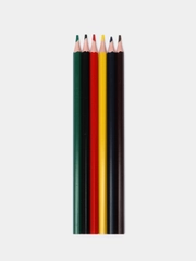 Карандаши цветные, 6 штук, пластиковые, Creativiki