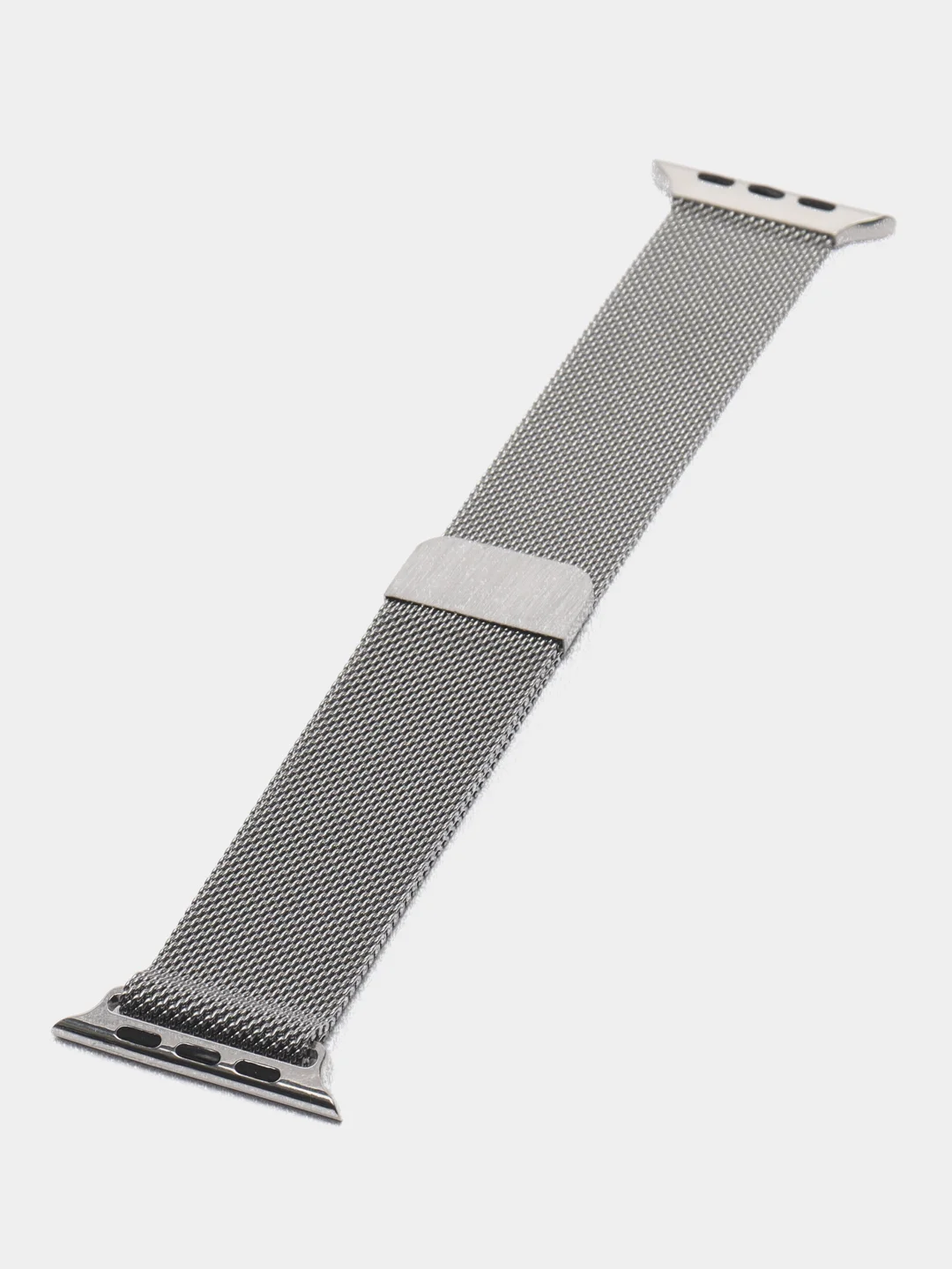 Серебряный ремешок для смарт часов Apple Watch миланская петля, металлический, 42/44/45/49 мм