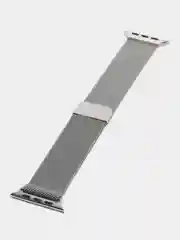 Серебряный ремешок для смарт часов Apple Watch миланская петля, металлический, 42/44/45/49 мм