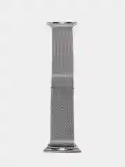 Серебряный ремешок для смарт часов Apple Watch миланская петля, металлический, 42/44/45/49 мм
