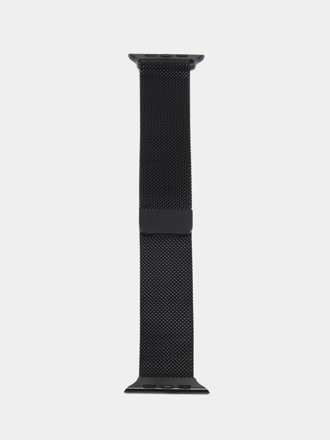 Черный ремешок для смарт часов Apple Watch миланская петля, металлический, 42/44/45/49 мм