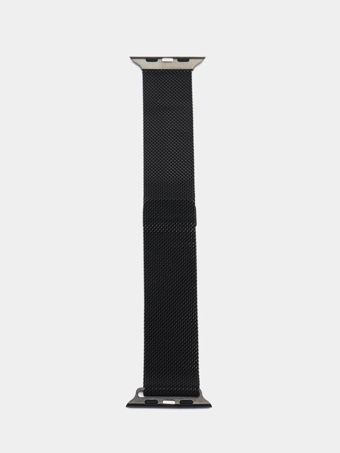 Черный ремешок для смарт часов Apple Watch миланская петля, металлический, 42/44/45/49 мм