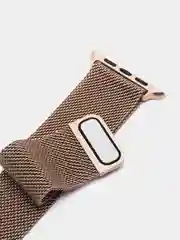 Золотой ремешок для смарт часов Apple Watch миланская петля, металлический, 42/44/45/49 мм