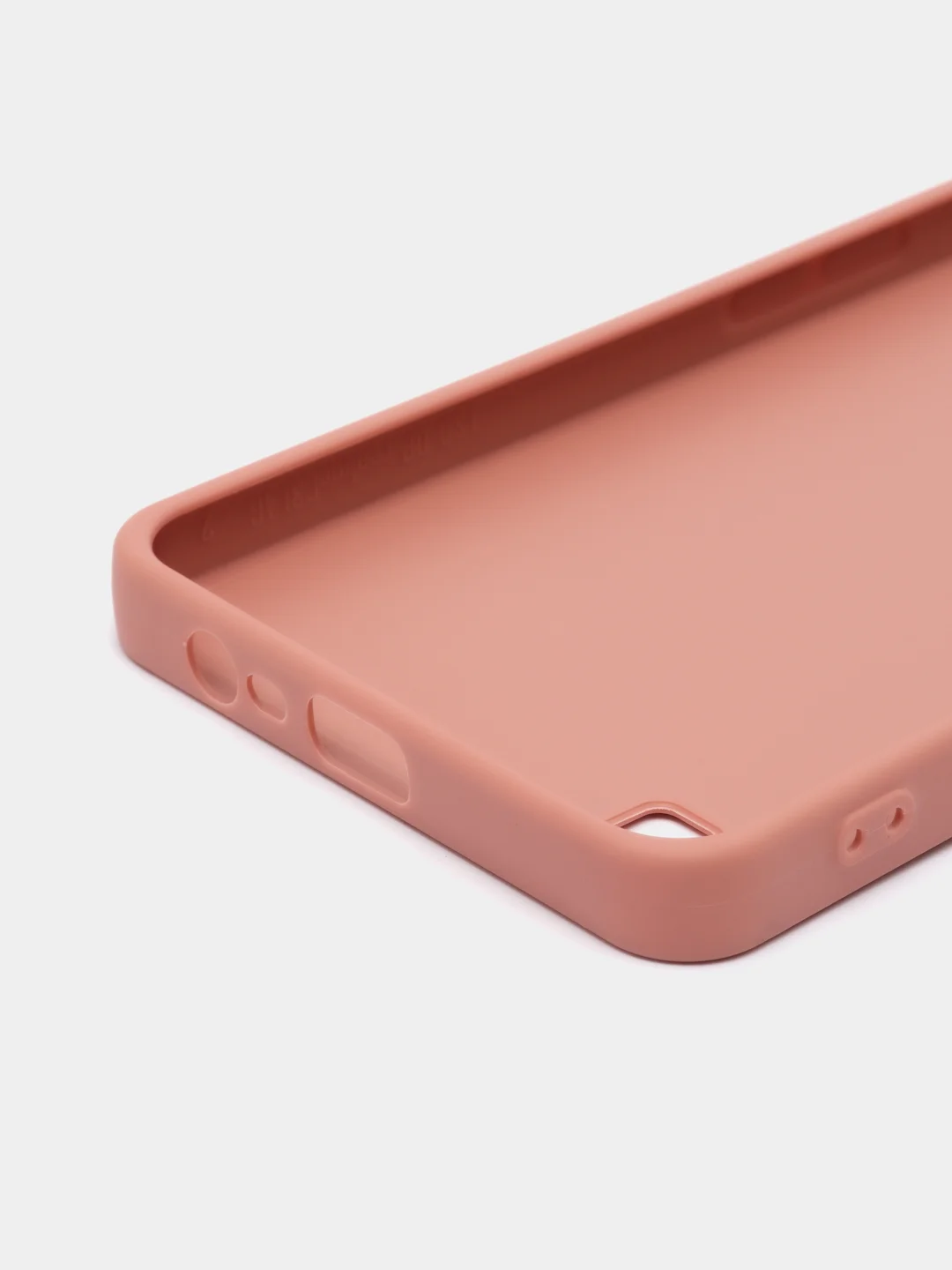 Пудровый чехол силиконовый Realme C 31 (Реалми С 31), матовый, с защитой камеры