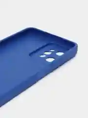 Синий чехол силиконовый Realme C 31 (Реалми С 31), матовый, с защитой камеры